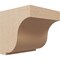Ekena Millwork 6"W x 6"D x 6"H Wide Van Buren Rough Cedar Woodgrain TimberThane Corbel, Primed Tan CORUR06X06X06VANRCPR - alternate 1